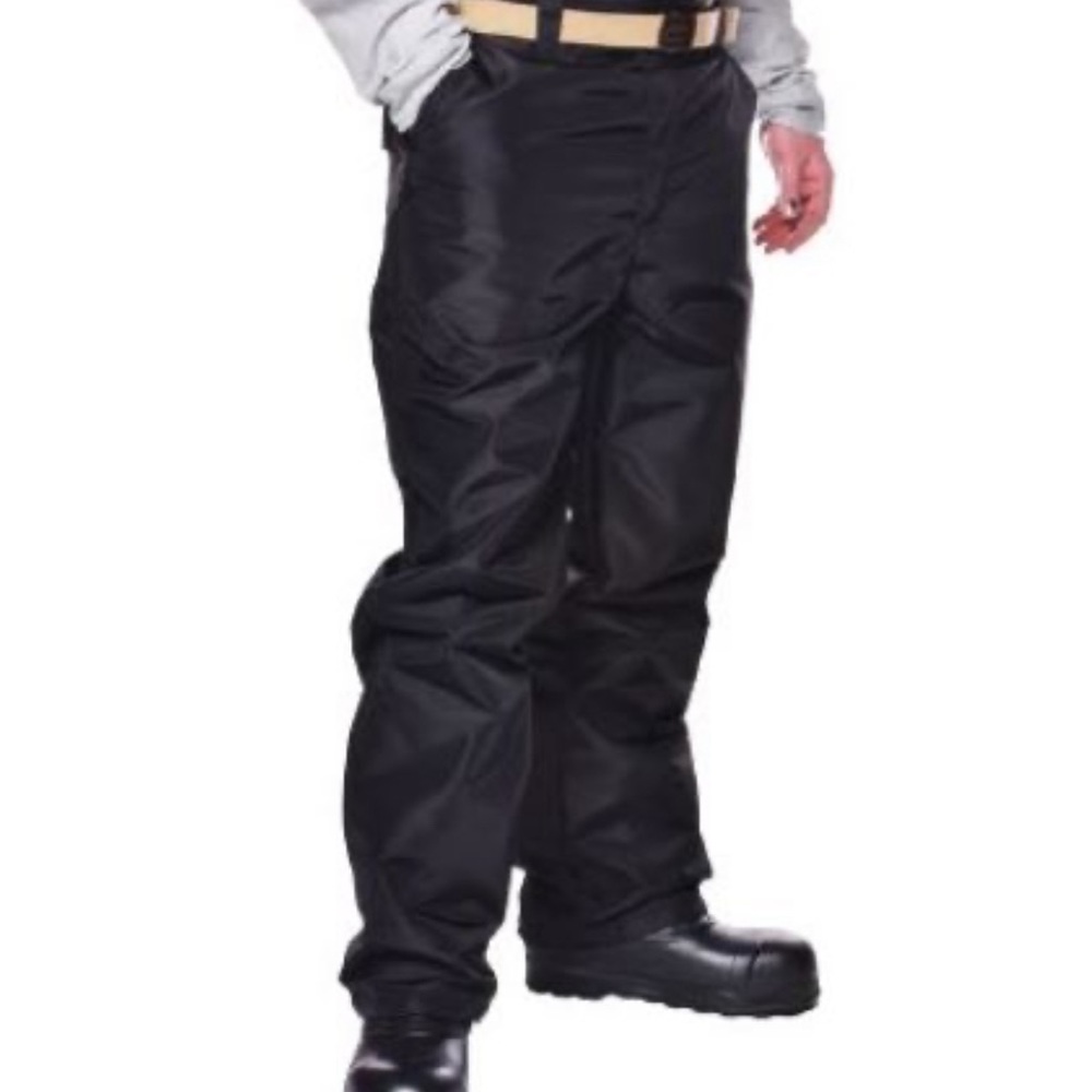 Mens Labonaville black nylon thinsulate lined winter pant.